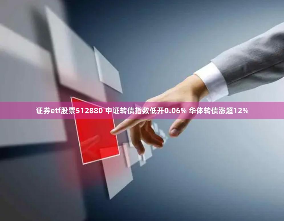 证券etf股票512880 中证转债指数低开0.06% 华体转债涨超12%