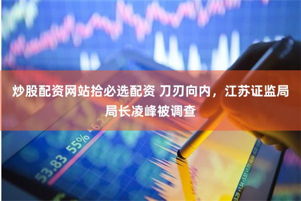 炒股配资网站拾必选配资 刀刃向内，江苏证监局局长凌峰被调查