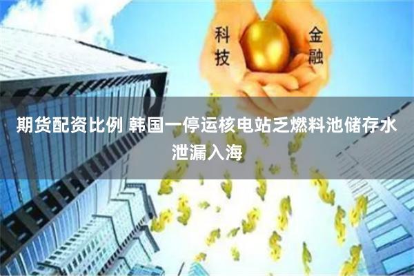 期货配资比例 韩国一停运核电站乏燃料池储存水泄漏入海
